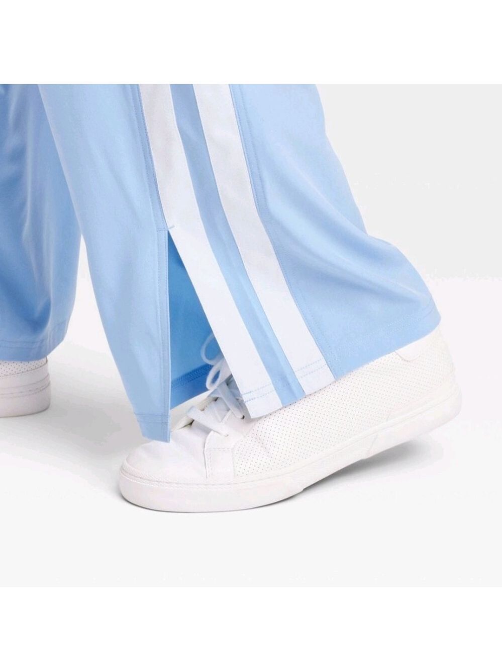 Joylab Piped Mid Rise Extra Long Lenght Split Hem Track Pants - Picture 4 of 4